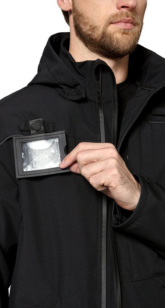 Куртка-софтшелл мужская демисезонная Геолэндер черная