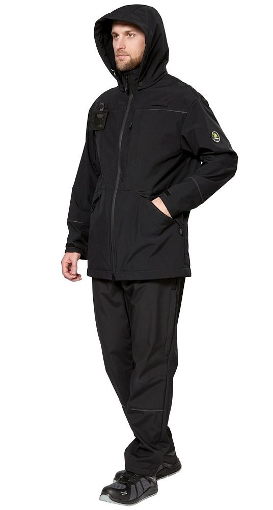 Куртка-софтшелл мужская демисезонная Геолэндер черная